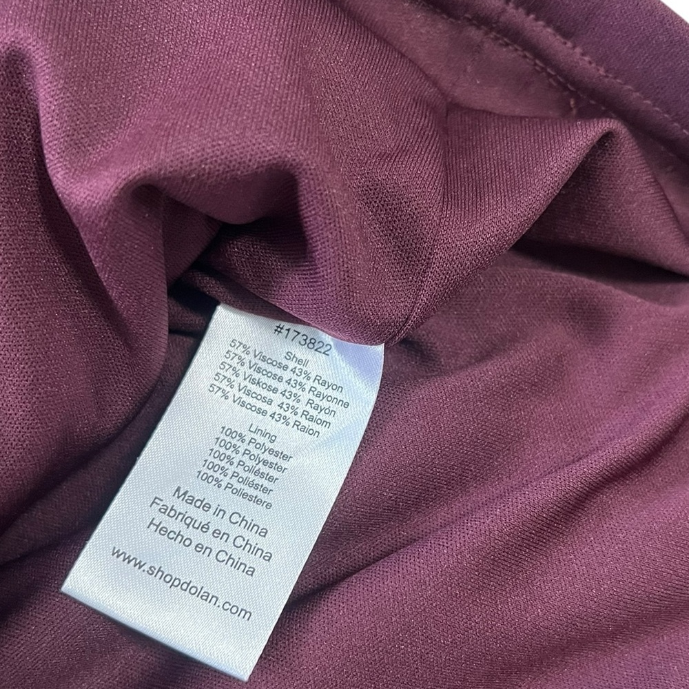 Dolan Anthropologie Left Coast Collection Ruched Ruffle Mini Skirt XS Purple Red - Picture 6 of 7